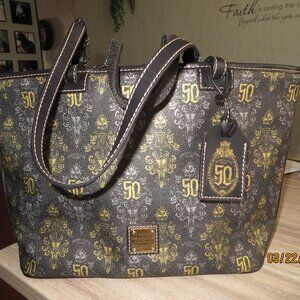 DOONEY AND BOURKE DISNEYLAND 50TH LIMITED EDITION ANNIVERSARY TOTE WITH DUSTBAG
